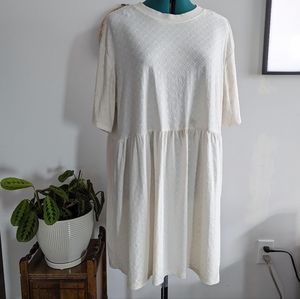 White babydoll t-shirt dress